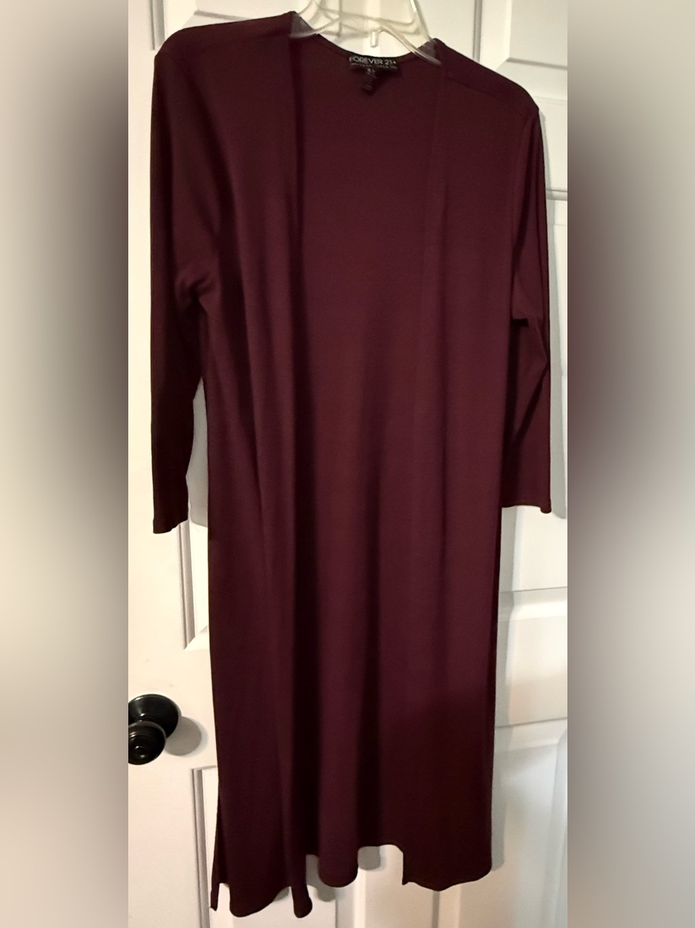 Forever21 1X Burgundy long cardigan